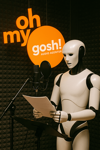 AI Roboter spricht in gosh! Speaker Booth ein